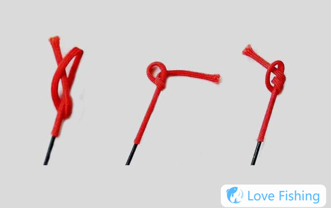 Pole slightly打结